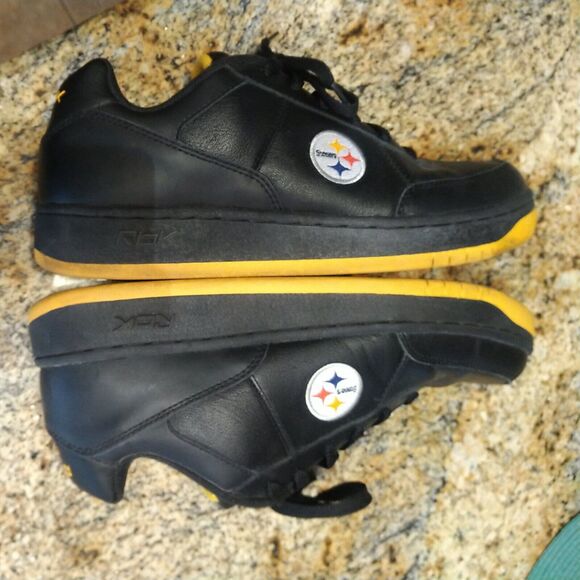 Rare Reebok Pittsburgh Steelers NFL Official Shoes 12 Shoes Black Yellow main image 8